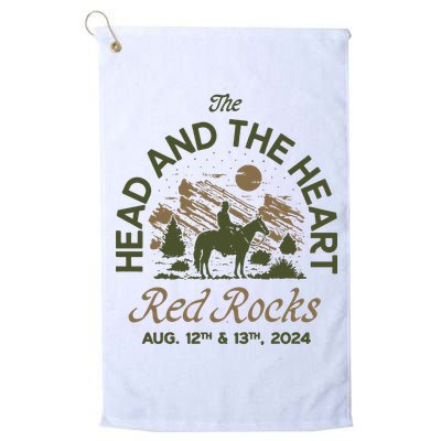 The Head And The Heart Red Rocks 2024 Event Golf Towel