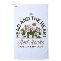 The Head And The Heart Red Rocks 2024 Event Golf Towel