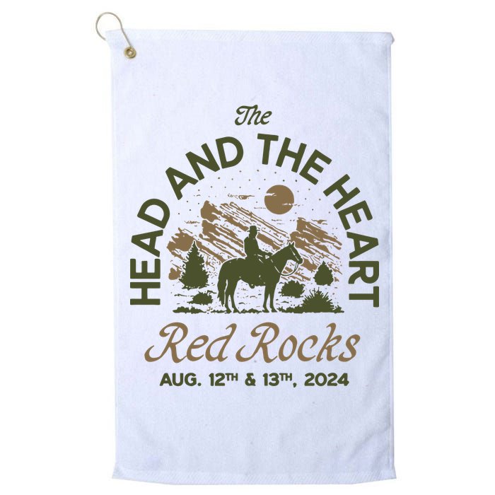 The Head And The Heart Red Rocks 2024 Event Golf Towel