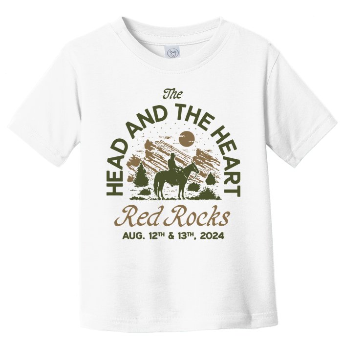 The Head And The Heart Red Rocks 2024 Event Toddler T-Shirt