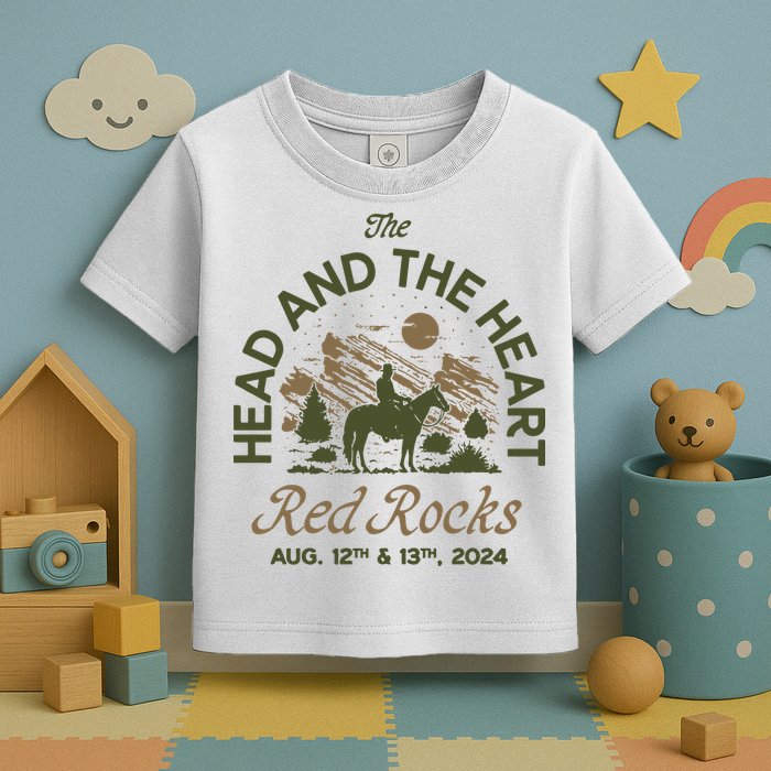 The Head And The Heart Red Rocks 2024 Event Toddler T-Shirt