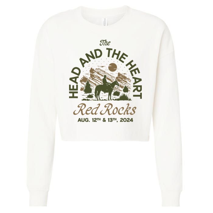 The Head And The Heart Red Rocks 2024 Event Cropped Pullover Crew