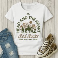 The Head And The Heart Red Rocks 2024 Event Womens T-Shirt
