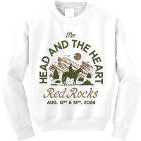 The Head And The Heart Red Rocks 2024 Event Kids Sweatshirt