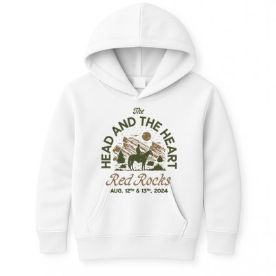 The Head And The Heart Red Rocks 2024 Event Kids Hoodie