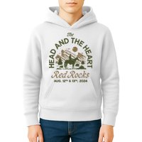 The Head And The Heart Red Rocks 2024 Event Kids Hoodie