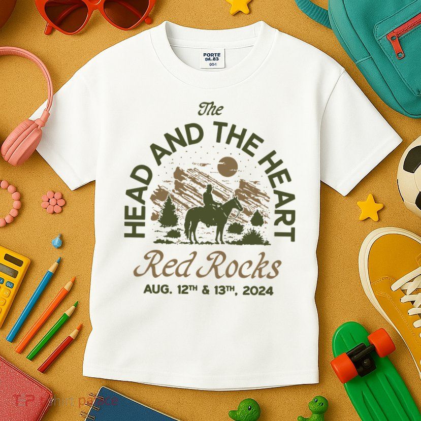 The Head And The Heart Red Rocks 2024 Event Kids T-Shirt