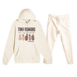 Tiny Humans Are My Favorite Mother Baby Unit Premium Hooded Sweatsuit Set