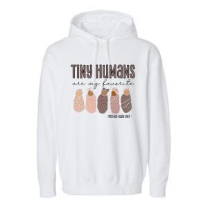 Tiny Humans Are My Favorite Mother Baby Unit Garment-Dyed Fleece Hoodie