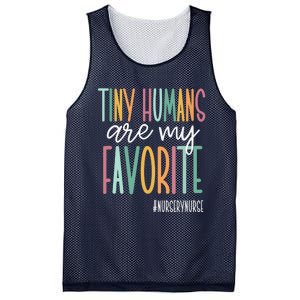 Tiny Humans Are My Favorite, Nursery Nurse Mesh Reversible Basketball Jersey Tank