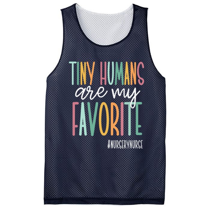 Tiny Humans Are My Favorite, Nursery Nurse Mesh Reversible Basketball Jersey Tank