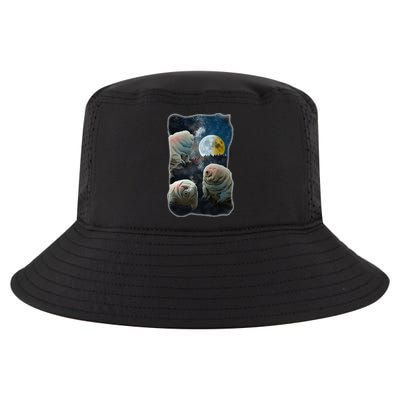 Tardigrades Howling At Moon Funny Tardigrade Lovers Costume Cool Comfort Performance Bucket Hat
