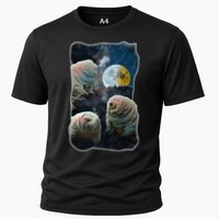 Tardigrades Howling At Moon Funny Tardigrade Lovers Costume Cooling Performance Crew T-Shirt