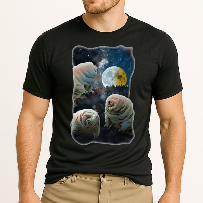 Tardigrades Howling At Moon Funny Tardigrade Lovers Costume Cooling Performance Crew T-Shirt