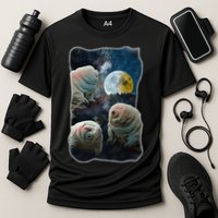 Tardigrades Howling At Moon Funny Tardigrade Lovers Costume Cooling Performance Crew T-Shirt