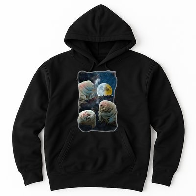 Tardigrades Howling At Moon Funny Tardigrade Lovers Costume Hoodie
