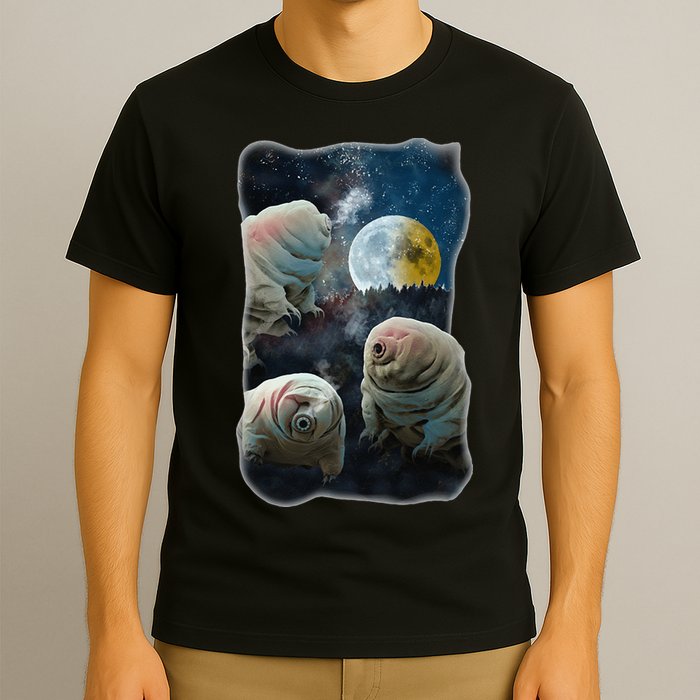 Tardigrades Howling At Moon Funny Tardigrade Lovers Costume T-Shirt