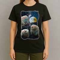 Tardigrades Howling At Moon Funny Tardigrade Lovers Costume T-Shirt