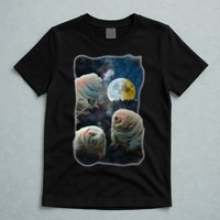 Tardigrades Howling At Moon Funny Tardigrade Lovers Costume T-Shirt