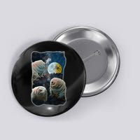 Tardigrades Howling At Moon Funny Tardigrade Lovers Costume Button