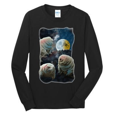 Tardigrades Howling At Moon Funny Tardigrade Lovers Costume Tall Long Sleeve T-Shirt