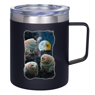 Tardigrades Howling At Moon Funny Tardigrade Lovers Costume 12oz Stainless Steel Coffee Mug