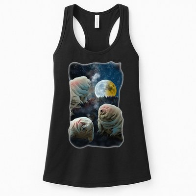 Tardigrades Howling At Moon Funny Tardigrade Lovers Costume Womens Tank Top