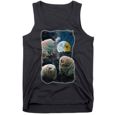 Tardigrades Howling At Moon Funny Tardigrade Lovers Costume Tank Top