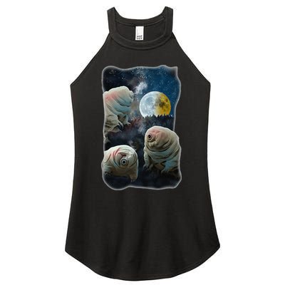 Tardigrades Howling At Moon Funny Tardigrade Lovers Costume Women's Perfect Tri Rocker Tank