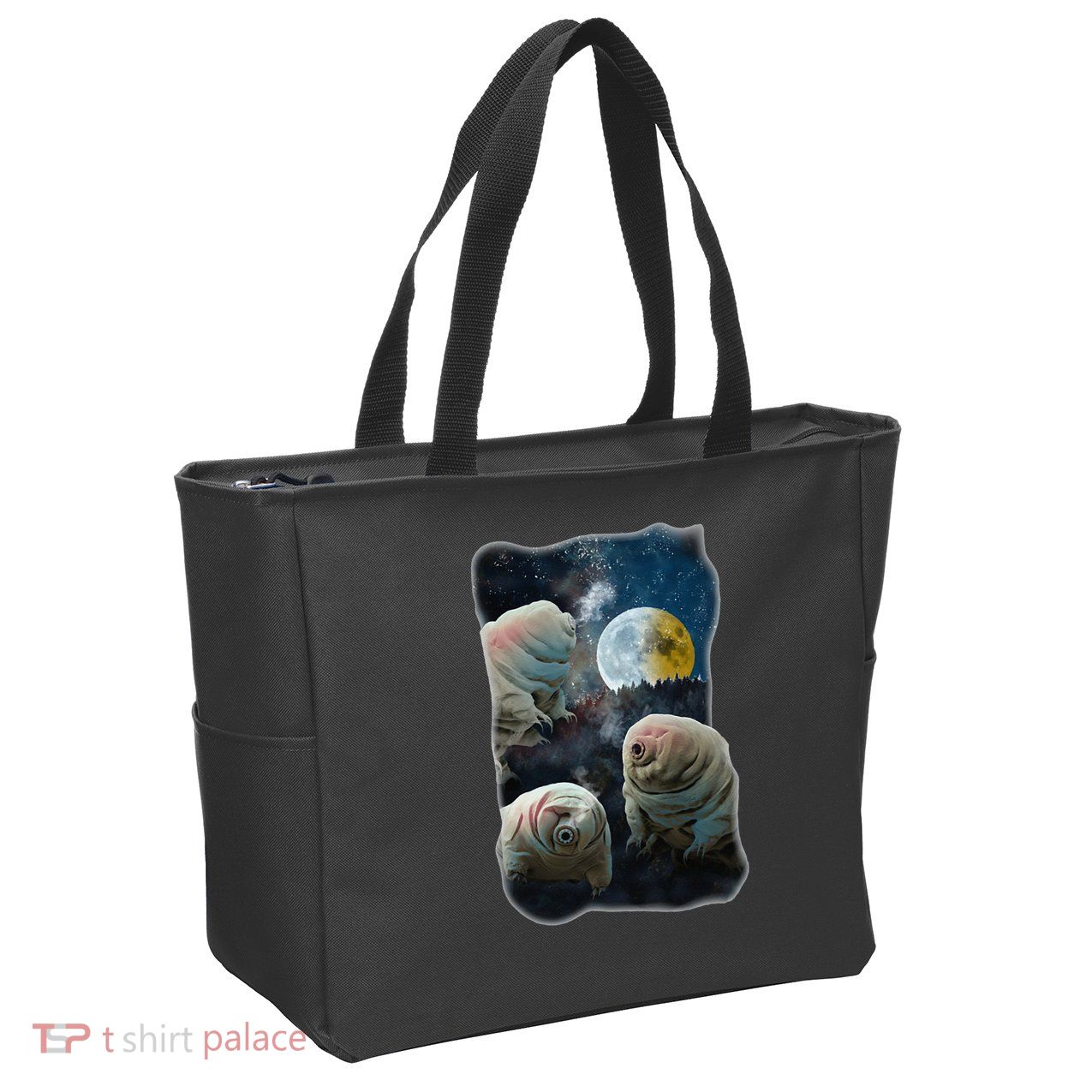 Tardigrades Howling At Moon Funny Tardigrade Lovers Costume Zip Tote Bag