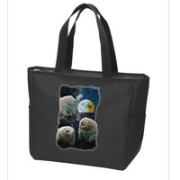 Tardigrades Howling At Moon Funny Tardigrade Lovers Costume Zip Tote Bag