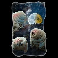 Tardigrades Howling At Moon Funny Tardigrade Lovers Costume Zip Tote Bag