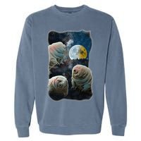 Tardigrades Howling At Moon Funny Tardigrade Lovers Costume Garment-Dyed Sweatshirt