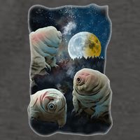 Tardigrades Howling At Moon Funny Tardigrade Lovers Costume Vector Backpack