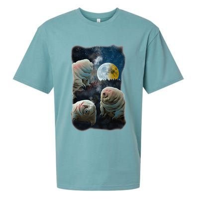 Tardigrades Howling At Moon Funny Tardigrade Lovers Costume Sueded Cloud Jersey T-Shirt