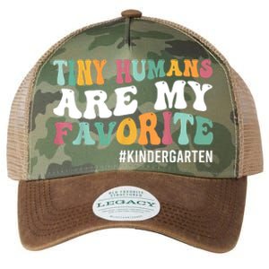 Tiny Humans Are My Favorite Funny Teaching Kindergarten Legacy Tie Dye Trucker Hat