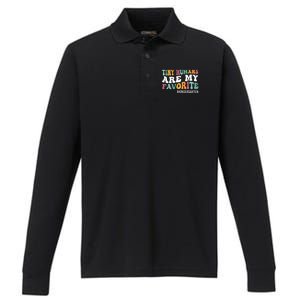 Tiny Humans Are My Favorite Funny Teaching Kindergarten Performance Long Sleeve Polo