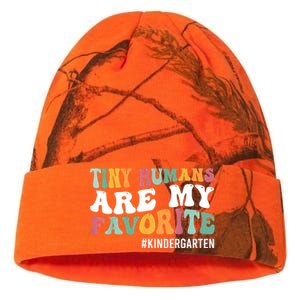 Tiny Humans Are My Favorite Funny Teaching Kindergarten Kati Licensed 12" Camo Beanie