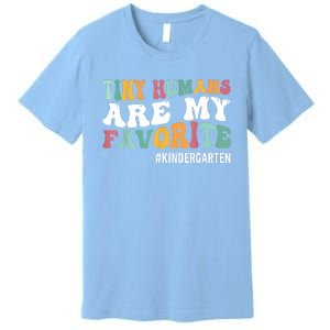 Tiny Humans Are My Favorite Funny Teaching Kindergarten Premium T-Shirt