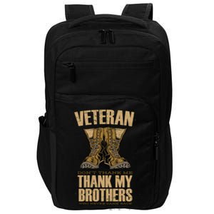 Thank My Brothers Veteran Boots Impact Tech Backpack