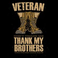 Thank My Brothers Veteran Boots Kids T-Shirt