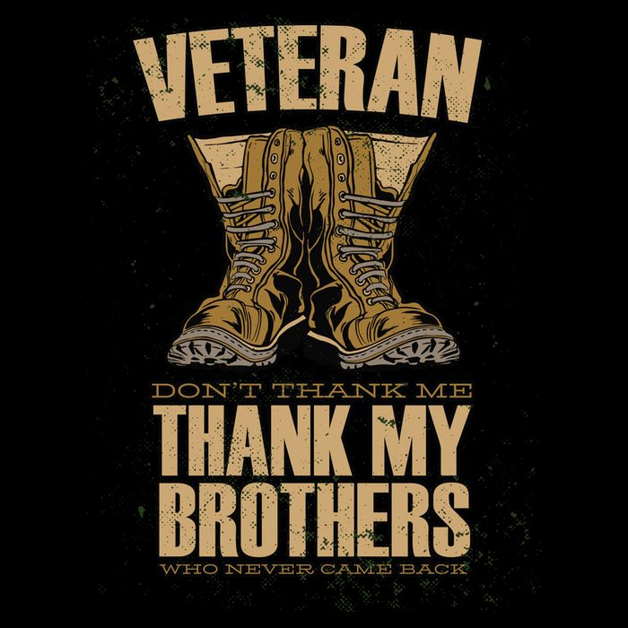 Thank My Brothers Veteran Boots Kids T-Shirt