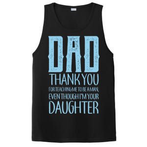 Thank You Dad For Teaching Me To Be A Man PosiCharge Competitor Tank