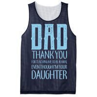 Thank You Dad For Teaching Me To Be A Man Mesh Reversible Basketball Jersey Tank