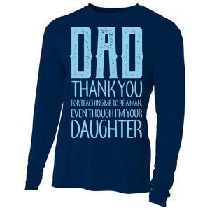 Thank You Dad For Teaching Me To Be A Man Cooling Performance Long Sleeve Crew