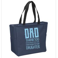 Thank You Dad For Teaching Me To Be A Man Zip Tote Bag