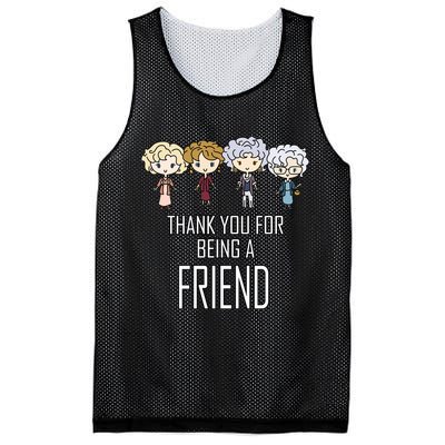 Thank You For Being A Friend Mesh Reversible Basketball Jersey Tank