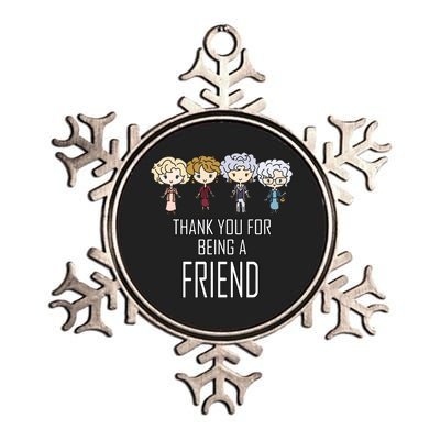 Thank You For Being A Friend Metallic Star Ornament