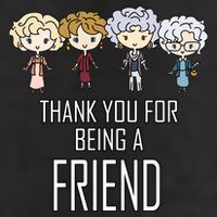 Thank You For Being A Friend Golf Towel