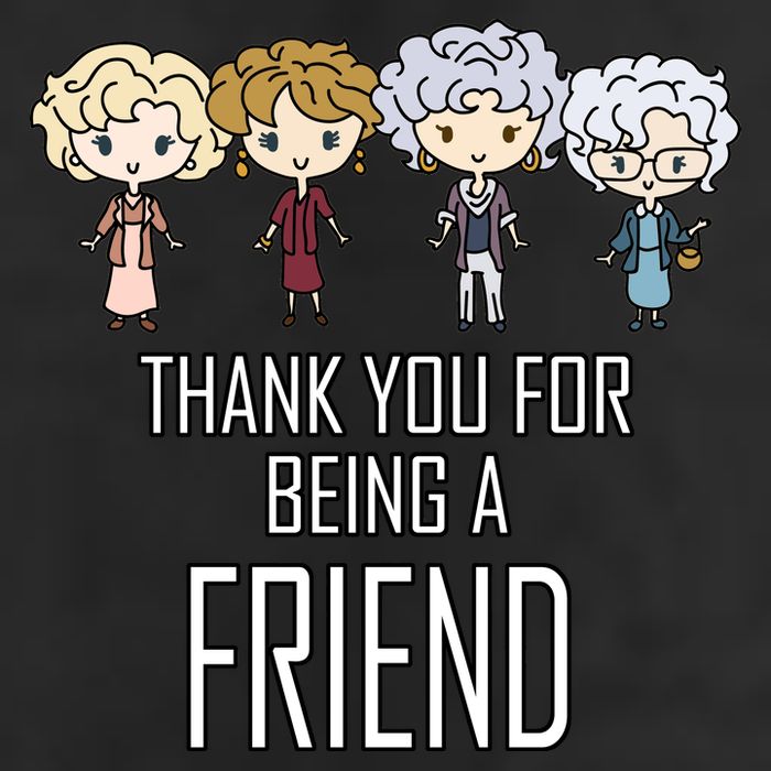 Thank You For Being A Friend Golf Towel